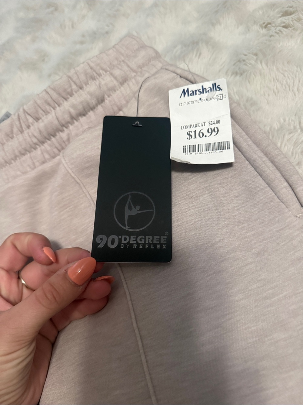 Womens Cozy Drawstring Sweatpants - Cream brand new w tags - Picture 2 of 14